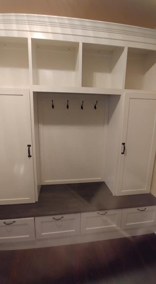 After a completed cabinet refinishing service project in the  area