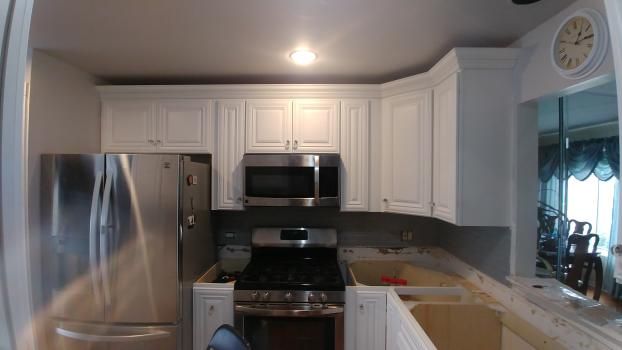 After a completed kitchen remodels project in the  area